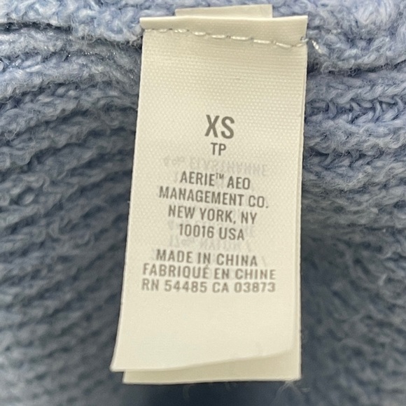 Aerie Monaco Blue Oversized Ribbed Sweater size XS - Picture 3 of 6